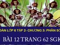 Đáp án bài 12 trang 62 sách giáo khoa toán 6 tập 2