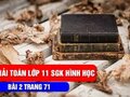 Đáp án bài 2 trang 71 sách giáo khoa hình học lớp 11
