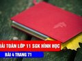 Hướng dẫn giải bài 4 trang 71 SGK hình học lớp 11