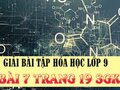 Bài 7 trang 19 SGK Hóa 9