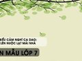 Cảm nghĩ về câu ca dao Ngó lên nuộc lạt mái nhà