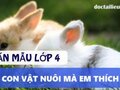 Tả con vật nuôi mà em yêu thích lớp 4