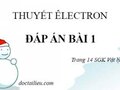 Đáp án bài 1 trang 14 sách giáo khoa Vật lý 11
