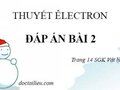 Đáp án bài 2 trang 14 sách giáo khoa Vật lý 11