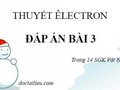 Đáp án bài 3 trang 14 sách giáo khoa Vật lý 11