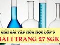 Bài 1 trang 27 sgk hóa lớp 9