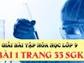 Bài 1 trang 33 SGK Hóa học 9
