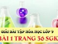 Bài 1 trang 36 SGK Hóa học lớp 9
