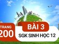 Giải sinh lớp 12: Đáp án bài 3 trang 200 SGK sinh học