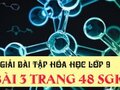 Giải bài 3 trang 48 sách giáo khoa hóa lớp 9