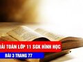 Lời giải bài 3 trang 77 SGK toán hình học lớp 11