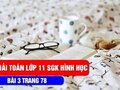 Giải toán lớp 11: Đáp án bài 3 trang 78 SGK hình học