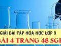 Giải hóa lớp 9: Đáp án bài 4 trang 48 SGK hóa lớp 9