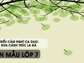Phát biểu cảm nghĩ về bài ca dao Gió đưa cành trúc la đà - Văn mẫu 7