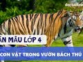 Tả con vật trong vườn thú lớp 4