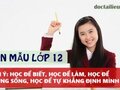 Dàn ý nghị luận Học để biết, học để làm, học để chung sống