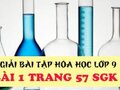 Giải bài 1 trang 57 sách giáo khoa hóa lớp 9