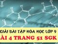 Giải bài 4 trang 51 sách giáo khoa hóa lớp 9