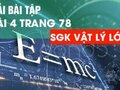 Bài 4 trang 78 sgk vật lí 10