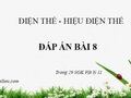 Bài 8 trang 29 sách giáo khoa Vật lý 11