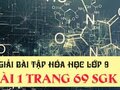 Giải hóa lớp 9: Đáp án bài 1 trang 69 SGK hóa lớp 9