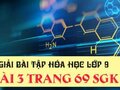 Giải bài 3 trang 69 sách giáo khoa hóa lớp 9