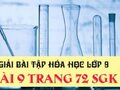 Bài 9 trang 72 SGK Hóa học 9