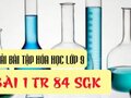 Đáp án bài 1 trang 84 sách giáo khoa hóa 9