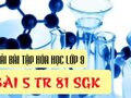 Bài 5 trang 81 SGK Hóa học 9