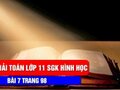 Bài 7 trang 98 sgk Hình học 11