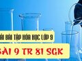 Bài 9 trang 81 sgk Hóa 9
