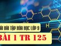 Bài 1 trang 125 SGK Hóa học lớp 9