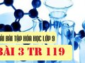 Đáp án bài 3 trang 119 sách giáo khoa hóa 9