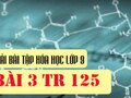 Bài 3 trang 125 sgk hóa 9