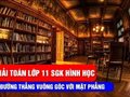 Lý thuyết đường thẳng vuông góc với mặt phẳng hình học 11