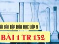 Đáp án bài 1 trang 132 sách giáo khoa hóa 9