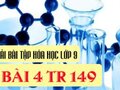 Bài 4 trang 149 sách giáo khoa hóa 9