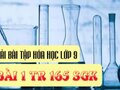 Đáp án bài 1 trang 165 sách giáo khoa hóa 9