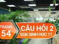 Câu hỏi thảo luận 2 trang 54 SGK Sinh học 11