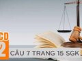 Câu 7 trang 15 sgk GDCD lớp 12