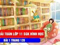 Hướng dẫn giải bài 1 trang 120 SGK hình học lớp 11