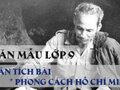 Phân tích văn bản Phong cách Hồ Chí Minh