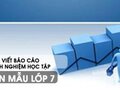 Viết báo cáo kinh nghiệm học tập - Văn mẫu 7
