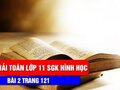 Giải toán lớp 11: Đáp án bài 2 trang 121 SGK hình học