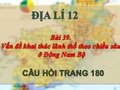Hướng dẫn trả lời câu hỏi trang 180 SGK Địa lí 12