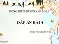Giải vật lý lớp 11: Đáp án bài 4 trang 78 SGK vật lý