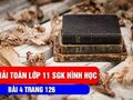 Giải toán lớp 11: Đáp án bài 4 trang 126 SGK hình học