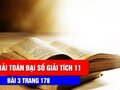 Giải toán lớp 11: Đáp án bài 3 trang 178 SGK đại số và giải tích