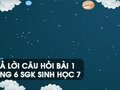 Hướng dẫn trả lời câu hỏi bài 1 trang 6 sgk Sinh học 7