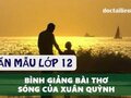 Bình giảng bài thơ Sóng của Xuân Quỳnh